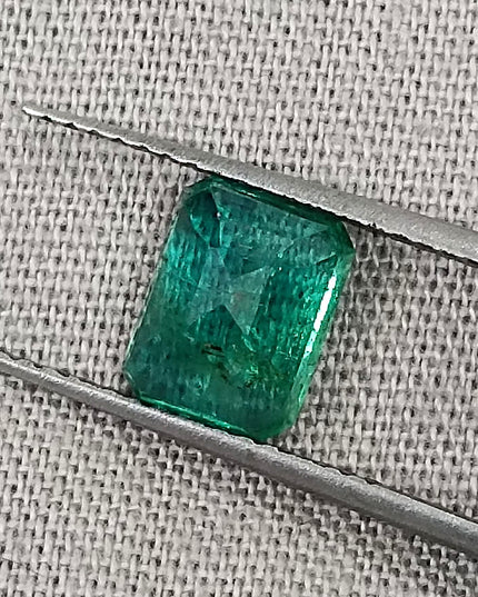 1.27ct Quality Natural Zambian Emerald Stone Deep green Gemstone