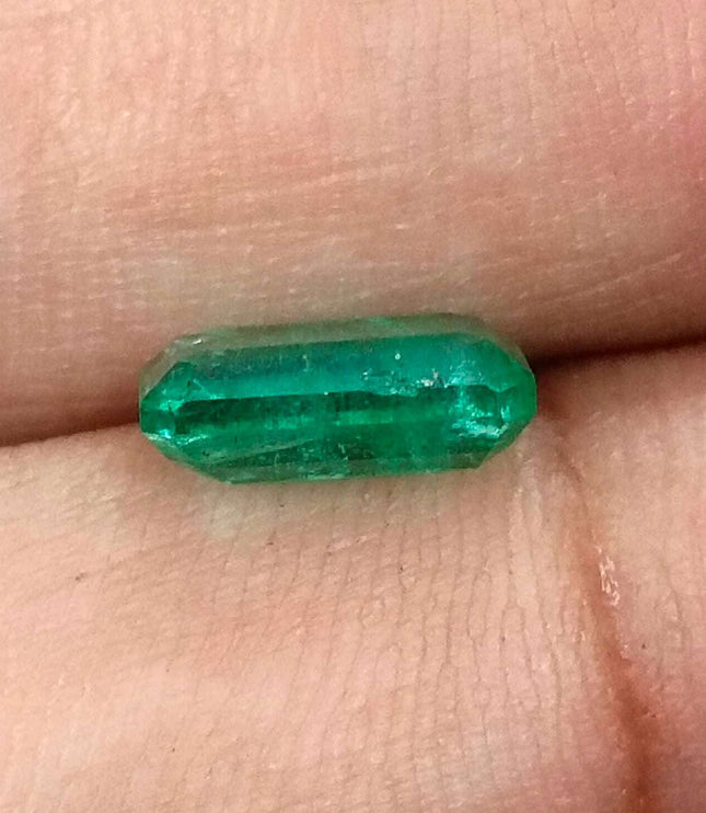 1.92ct Certified Panjshir Emerald, Medium Green Loose Gemstone