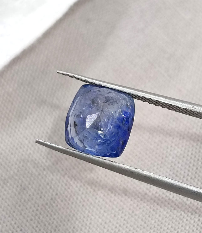 3.44ct Certified  Blue Ceylon Sapphire, Natural Only Heat Earth Mined Gemstone.