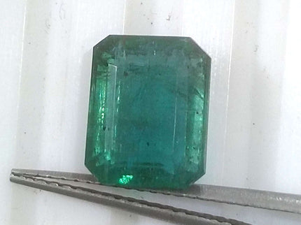 Zambian Emerald 2.76ct Certified Natural Deep Green Loose Gemstone