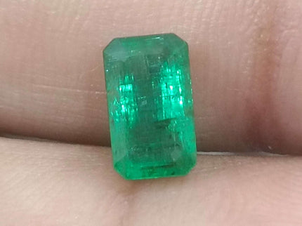 Panjshir Emerald 1.68ct Certified Deep Golden Green Natural Stone