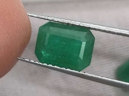 Natural Emerald Pair 3.63ct/2pcs Zambian Origin Loose Gemstones