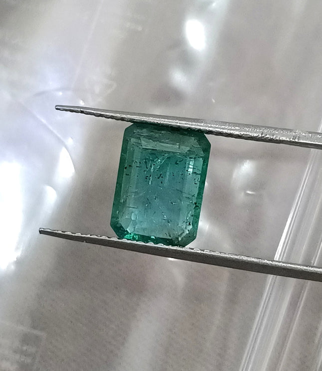 Natural Emerald 2.14ct Medium Green SGL Certified Octagon Cut Gemstone