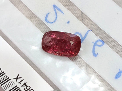 2.96ct Unheated Mozambique Ruby Rasberry Red SGL Certified Cushion Cut Loose Gemstone