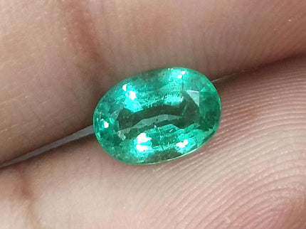 1.38ct Certified Zambian Natural Emerald.