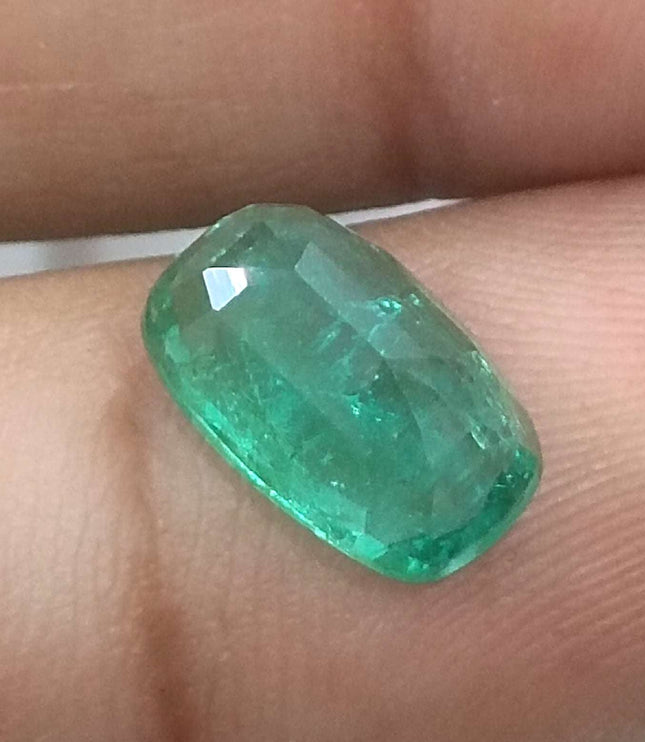 2.86ct Certified Zambian Natural Emerald Stone