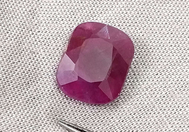 Big size 5.81ct Natural African Ruby unheated loose gemstone