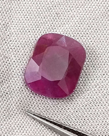 Big size 5.81ct Natural African Ruby unheated loose gemstone