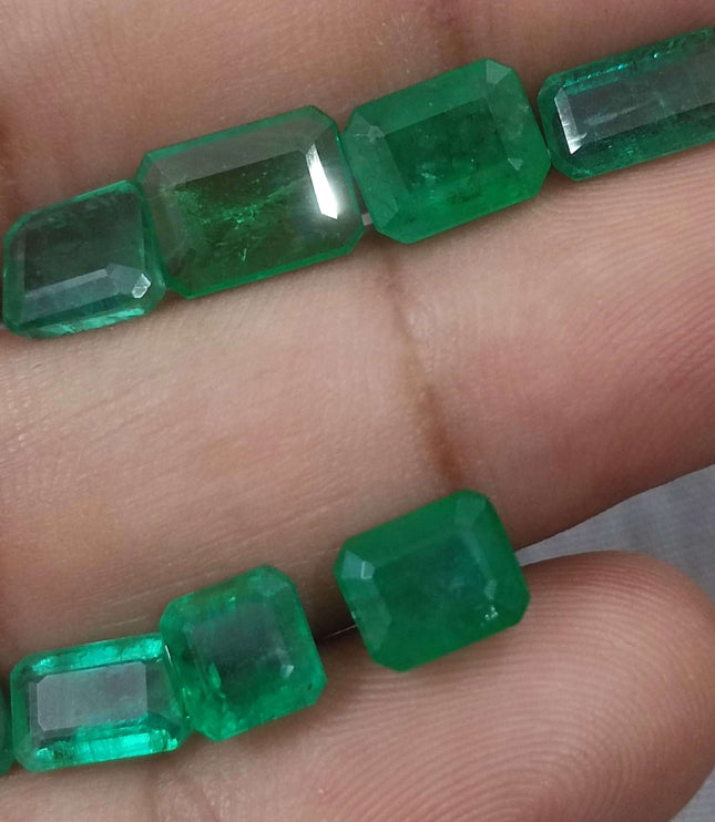 13.63ct Natural Zambian Emerald Parcel Earth Mined Loose Gemstones