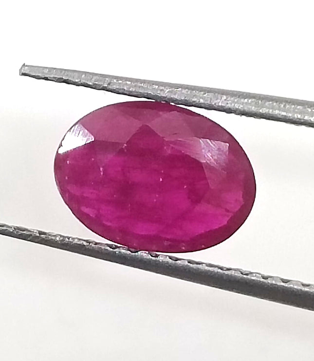 GSI Certified 0.96ct Mozambique Ruby, Natural Untreated Gemstone