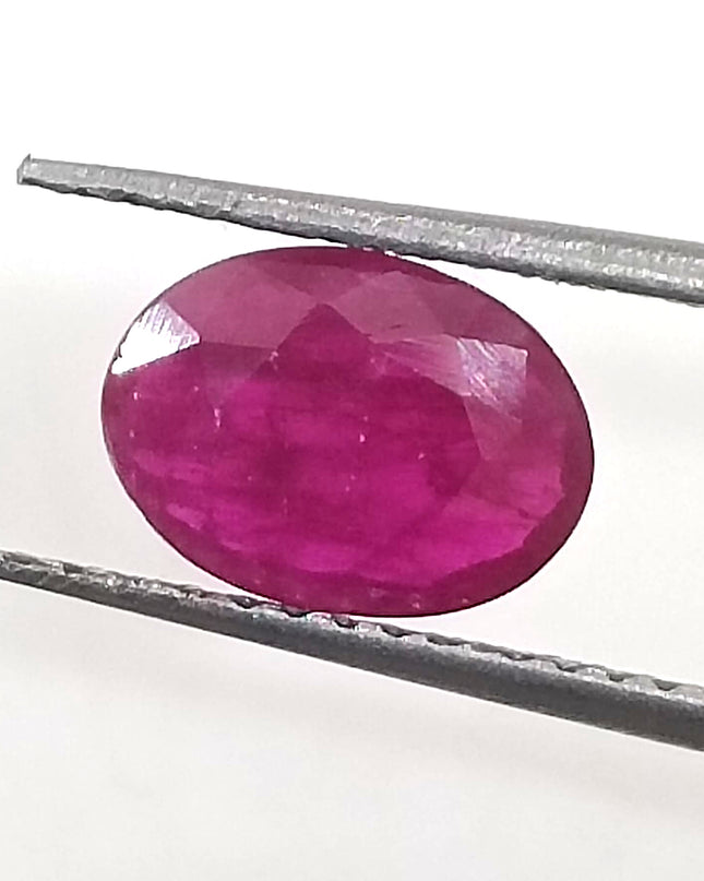 GSI Certified 0.96ct Mozambique Ruby, Natural Untreated Gemstone