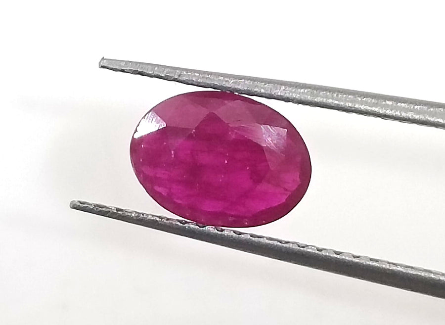 GSI Certified 0.96ct Mozambique Ruby, Natural Untreated Gemstone