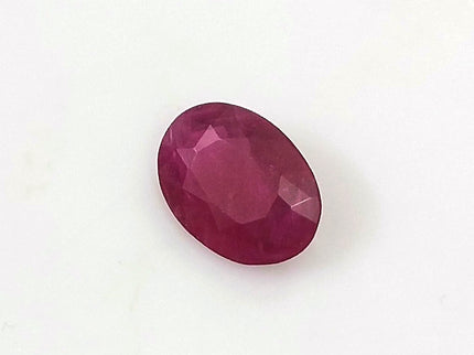 GSI Certified 1.10ct Deep Maroon Red Ruby, Untreated