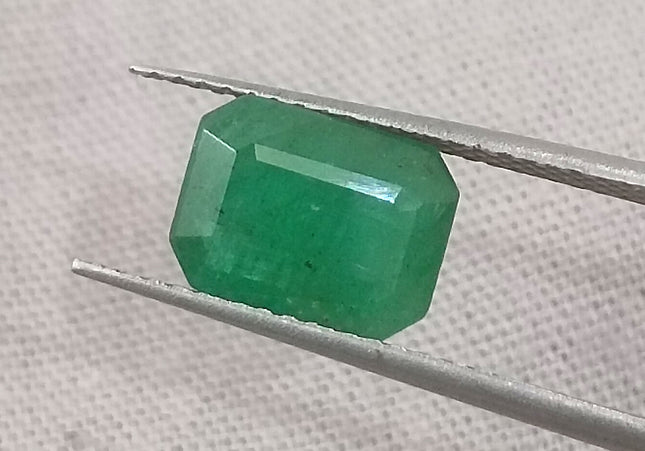 3.63ct/2pcs Emerald Cut Zambian Emerald Pair Natural Loose Gemstones