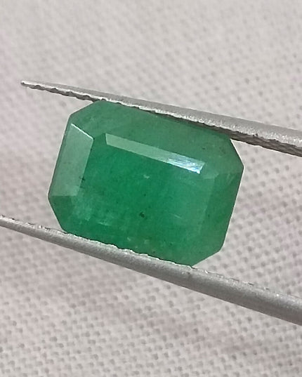 3.63ct/2pcs Emerald Cut Zambian Emerald Pair Natural Loose Gemstones