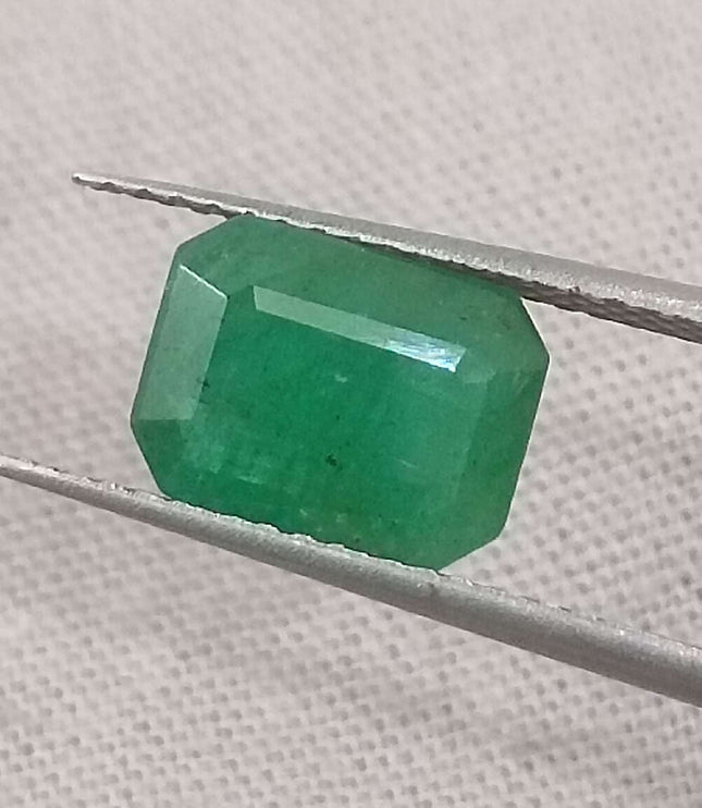 Natural Emerald Pair 3.63ct/2pcs Zambian Origin Loose Gemstones