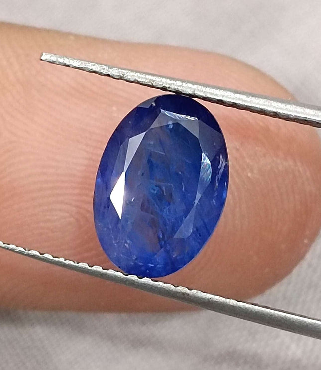 Royal Blue Sapphire 4.01ct Natural Oval Cut Loose Gemstone