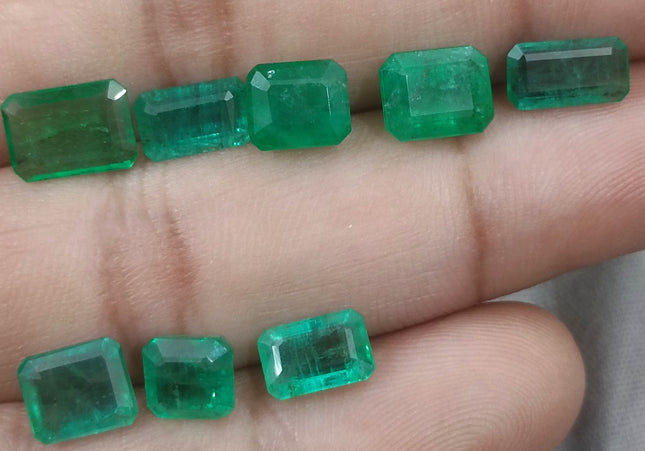13.63ct Natural Zambian Emerald Parcel Earth Mined Loose Gemstones