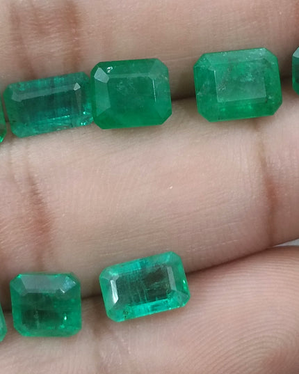 13.63ct Natural Zambian Emerald Parcel Earth Mined Loose Gemstones