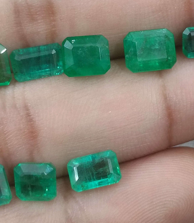 13.63ct Natural Zambian Emerald Parcel Earth Mined Loose Gemstones