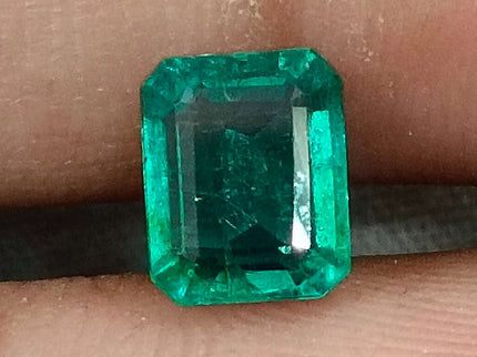 Certified 1.57ct Zambian Natural Emerald