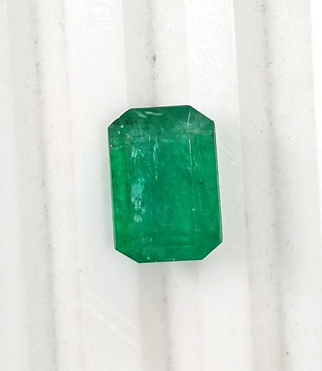 Panjshir Emerald 1.96ct Neon Green Emerald Cut Loose Stone