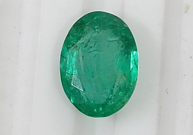 1.24ct Quality Natural Zambian Emerald Stone Spring Green Color Gemstone