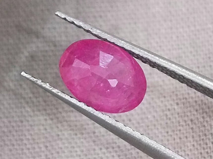 GSI Certified 1.37ct Mozambique Ruby, Natural Untreated Gemstone