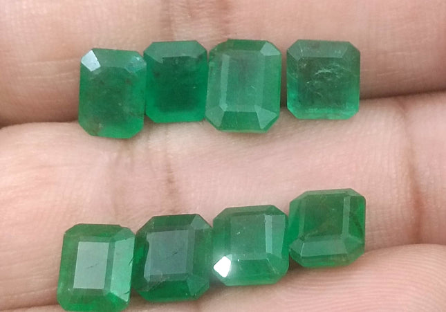 14.54ct Vivid to Deep Green Natural Emerald parcel earth mined loose Gemstones