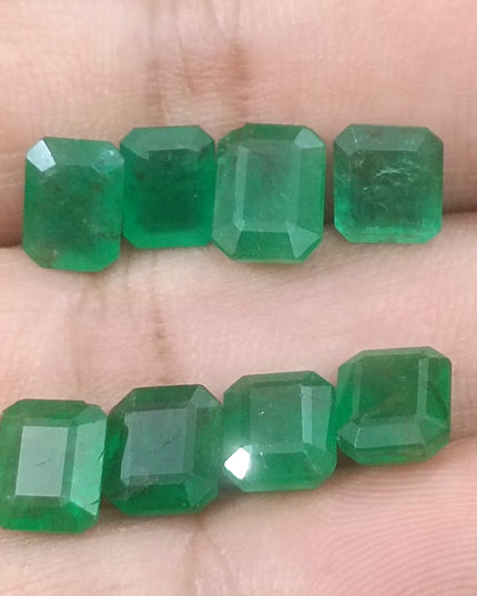 14.54ct Vivid to Deep Green Natural Emerald parcel earth mined loose Gemstones