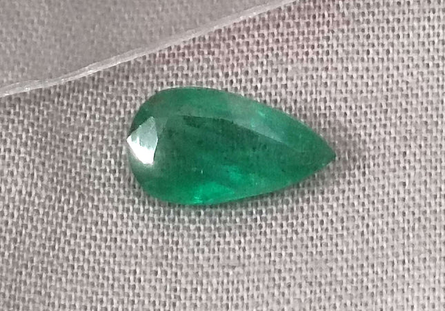 2.08ct GSI USA Certified Deep Pure Green Zambian Emerald Minor Oiled Loose Gemstone