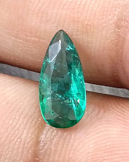 GSI Certified 1.50ct Medium Deep Green Zambian Emerald Minor Oiled Loose Gemstone