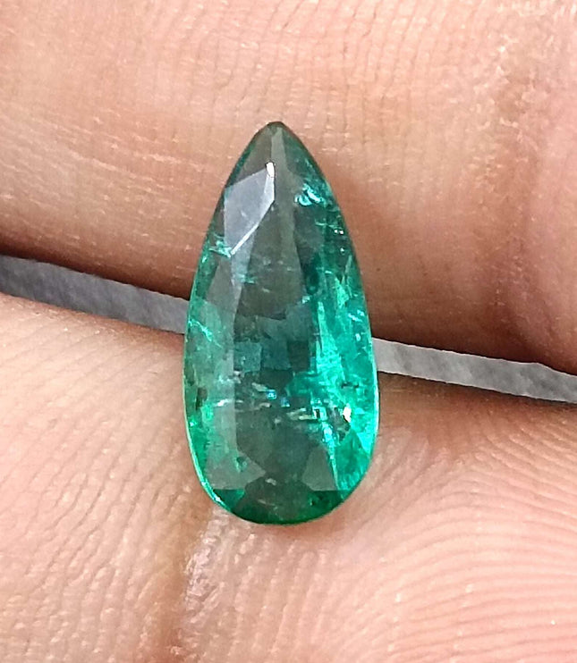 Certified 1.50ct Zambian Natural Emerald Stone