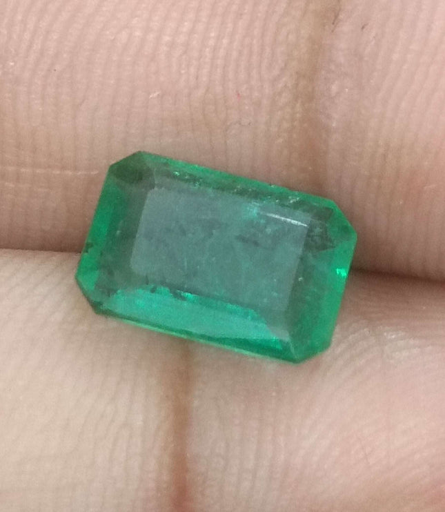 Zambian Emerald 2.73ct Certified Natural Medium Deep Green Loose Stone.