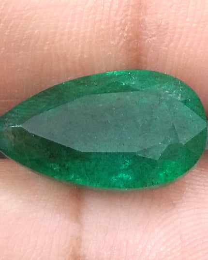 9.61ct Deep Vivid Green Natural Emerald, Earth Mined Gemstone