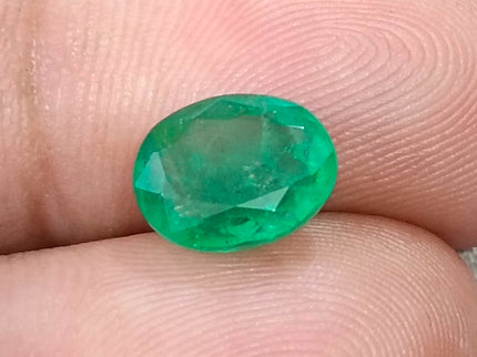 2.83ct Emerald Natural Medium Deep Pure Green Oval SGL Certified Loose Gemstone
