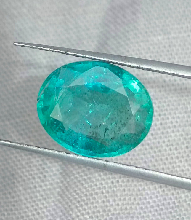 GSI Certified 2.93ct Zambian Emerald, Natural Gemstone