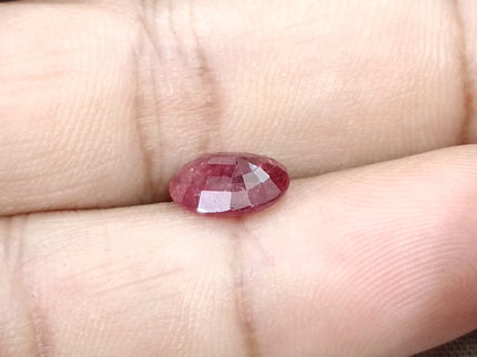 2.39ct Untreated Natural Ruby SGL Certified Mozambique Deep Cherry Red Oval Cut Gemstone