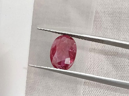 2.28ct Natural Untreated Ruby Pomegranade Red SGL Certified Oval Loose Gemstone