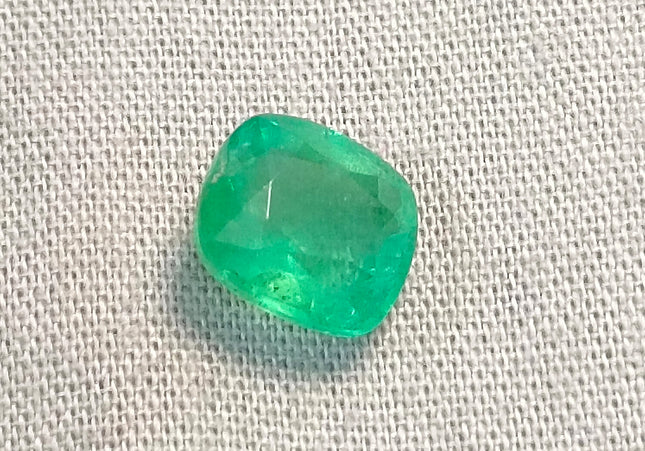 GSI Certified 2.32ct Neon Green Ethiopian Emerald, Natural Gemstone