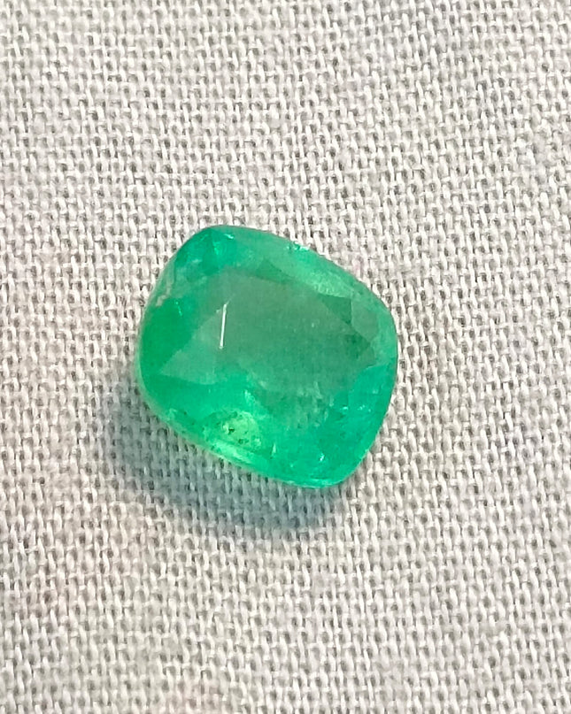 GSI Certified 2.32ct Neon Green Ethiopian Emerald, Natural Gemstone
