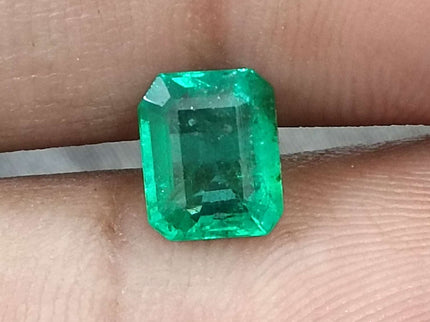 Certified 1.31ct Natural Zambian Emerald
