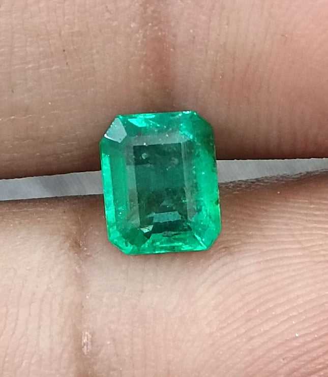 Certified 1.31ct Natural Zambian Emerald