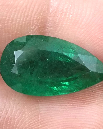 9.61ct Deep Vivid Green Natural Emerald, Earth Mined Gemstone