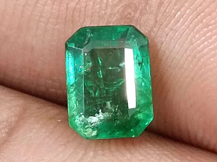 Certified 1.62ct Natural Zambian Emerald