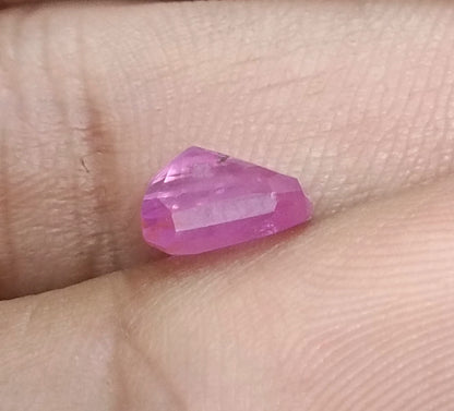 GSI Certified 2.55ct Pinkish Red Ruby, 100% Natural Untreated Gemstone - SMSGEMS 