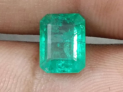 GSI Certified 1.76ct Natural Zambian Emerald Stone