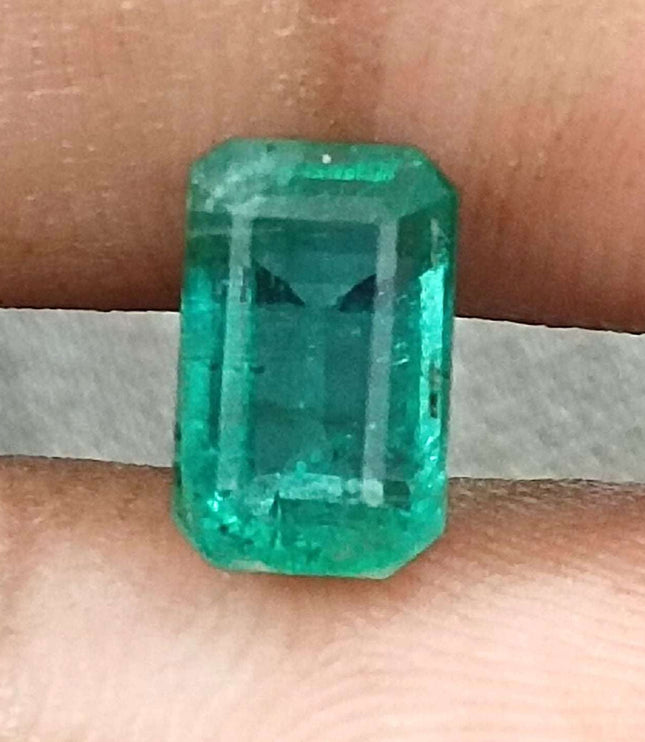 Certified 1.83ct Natural Zambian Emerald