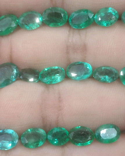 24.31ct Medium to Vivid Green Natural Zambian Emerald Parcel Minor Oiled Loose Gemstones