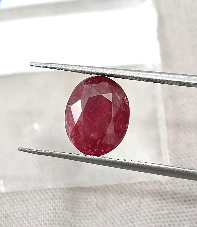 2.29ct untreated Natural Ruby Mozambique SGL Certified Rasberry Red